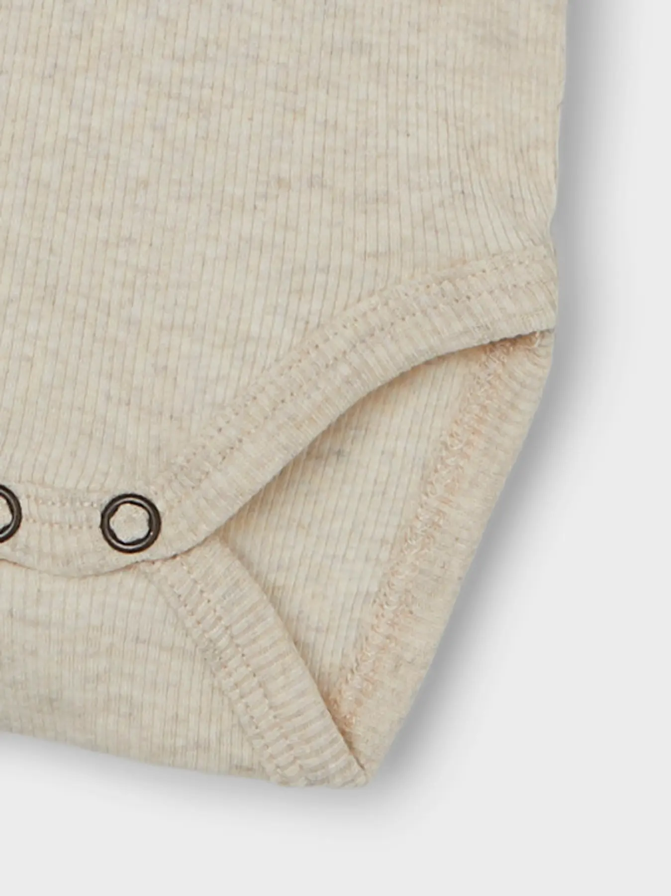 Body Beige Algodón Orgánico con botones de madera - Imagen 3